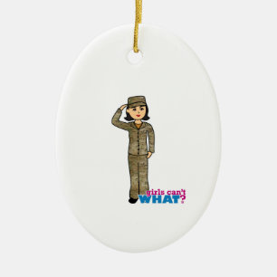Adorno De Cerámica Air Force Camo Black Hair