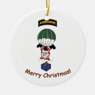 Adorno De Cerámica Airborne Santa