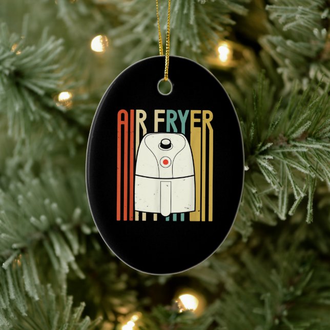 Adorno De Cerámica Aire Fryer Master Cook Food| Pollo retro (Árbol)