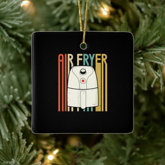 Adorno De Cerámica Aire Fryer Master Cook Food| Pollo retro (Árbol)