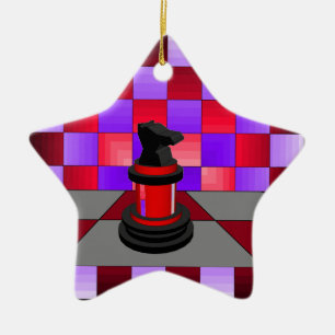 Adorno De Cerámica Ajedrez óptico CricketDiane 2013 del caballero