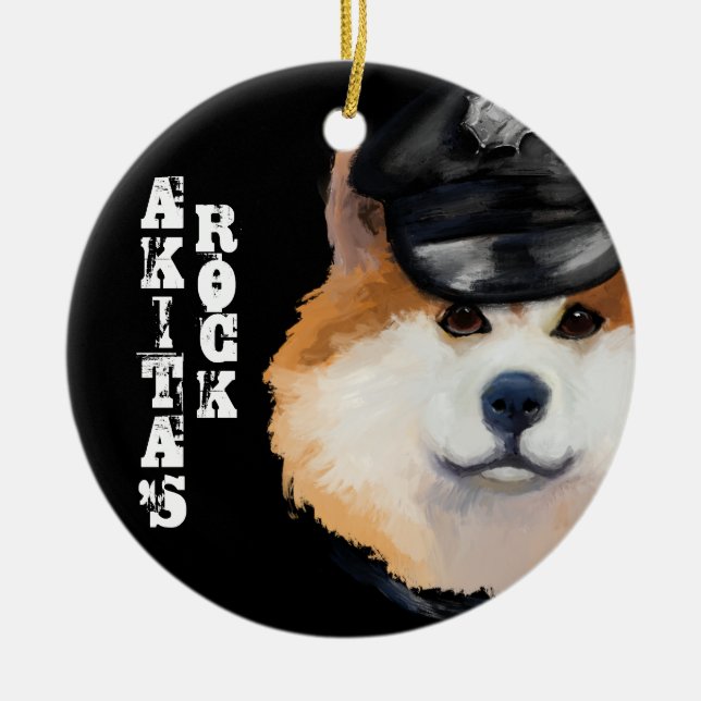 ADORNO DE CERÁMICA AKITA (Frente)