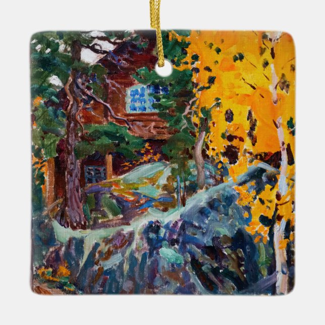 Adorno De Cerámica Akseli Gallen-Kallela - Kalela en otoño (Anverso)