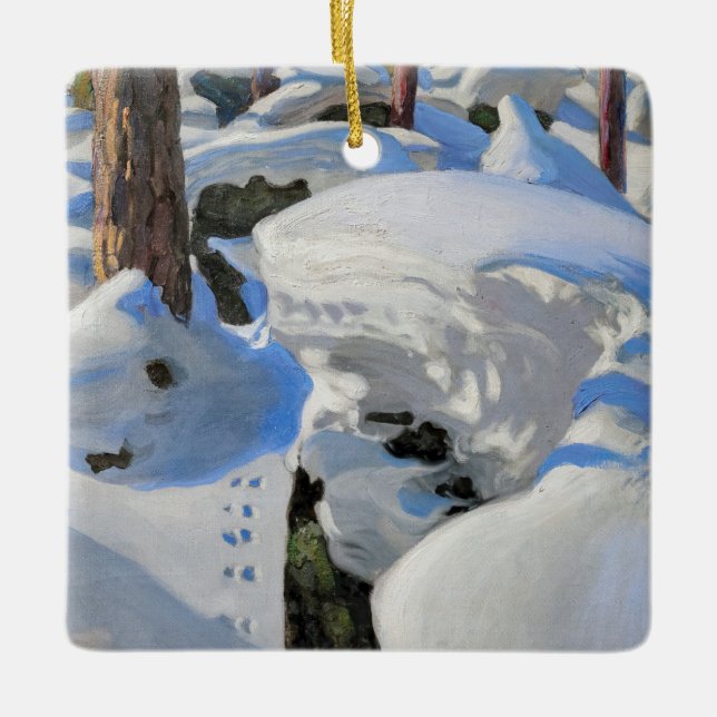 Adorno De Cerámica Akseli Gallen-Kallela - Lair of the Lynx (Anverso)