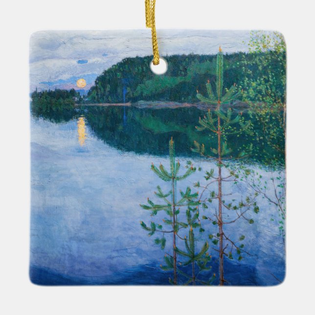 Adorno De Cerámica Akseli Gallen-Kallela - Noche de primavera (Anverso)