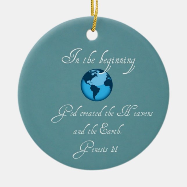 Adorno De Cerámica Al principio... (Frente)