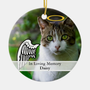 Adorno De Cerámica Ala conmemorativa del ángel del mascota y nombre