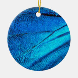 Adorno De Cerámica Ala de mariposa azul iridiscente