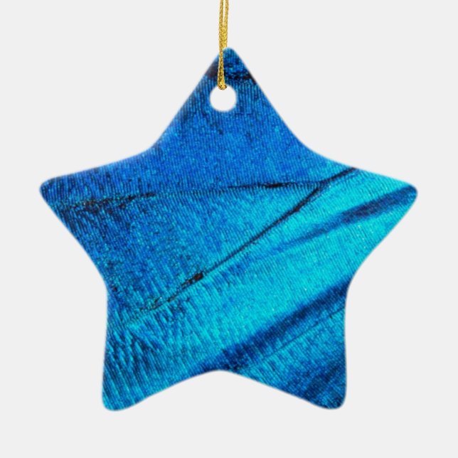 Adorno De Cerámica Ala de mariposa azul irlandés (Frente)