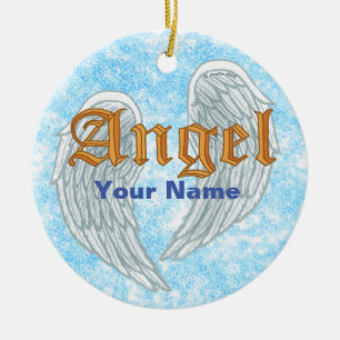 Adorno De Cerámica Alas de Ángel