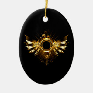 Adorno De Cerámica Alas de steampunk
