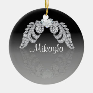 Adorno De Cerámica Alas personalizadas del ángel del diamante