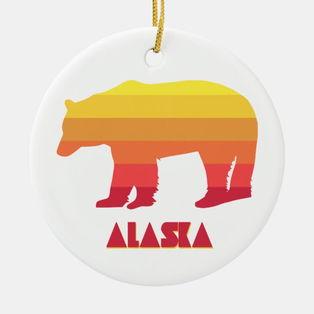 Adorno De Cerámica Alaska Bear (Frente)