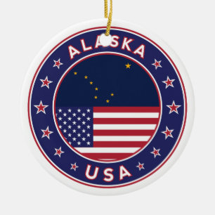 Adorno De Cerámica Alaska, camiseta Alaska, pegatina Alaska, bolsa Al