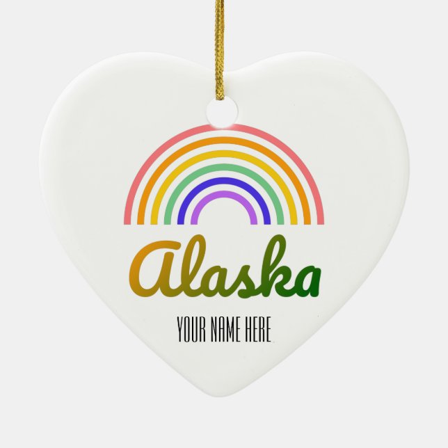 Adorno De Cerámica Alaska - Navidades - Personalizado (Atrás)