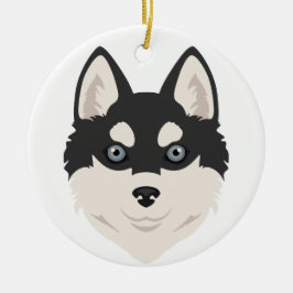 Adorno De Cerámica Alaskan Klee Kai