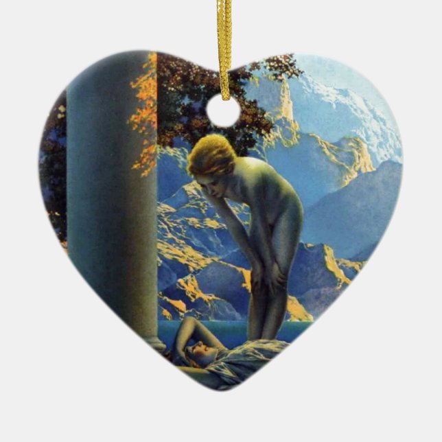 Adorno De Cerámica Alba de Maxfield Parrish (Frente)