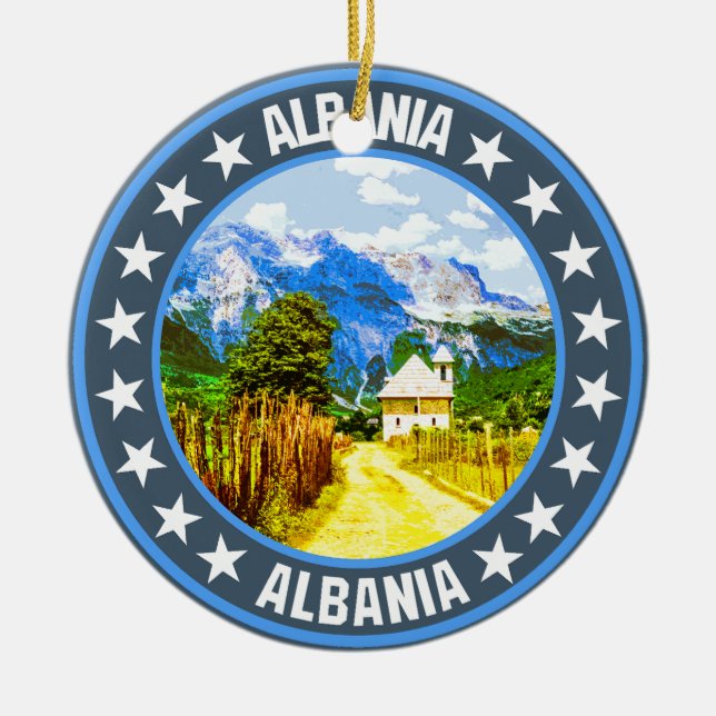 Adorno De Cerámica Albania (Frente)