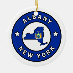 Adorno De Cerámica Albany Nueva York
