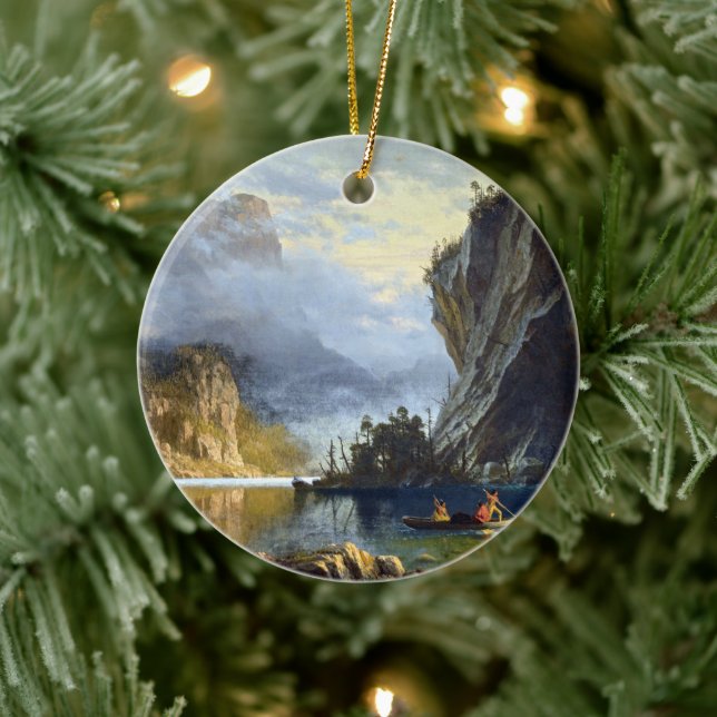 Adorno De Cerámica Albert Bierstadt Poster de Pesca (Árbol)