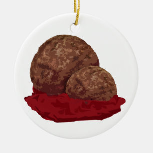 Adorno De Cerámica Albóndigas en Salsa