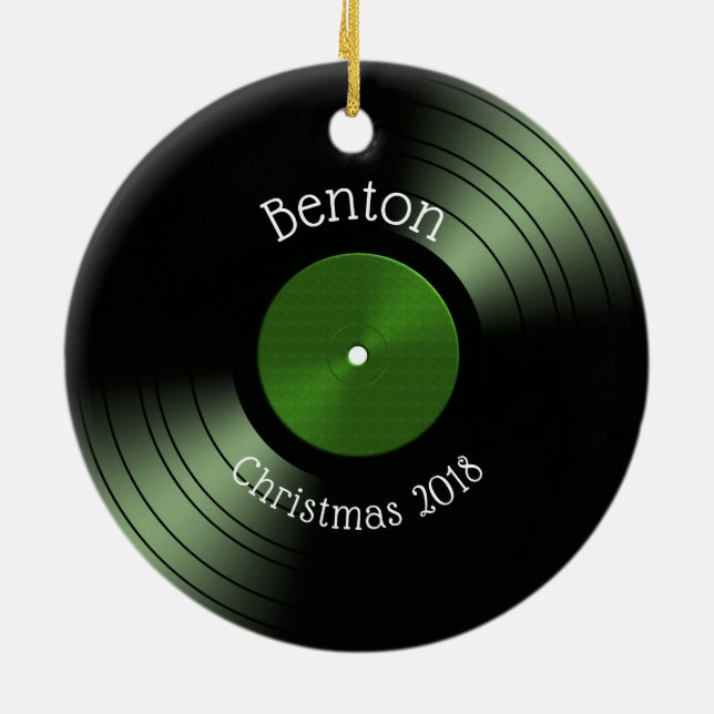 Adorno De Cerámica Álbum de disco de vinilo - disco retro 70s 45 (Atrás)