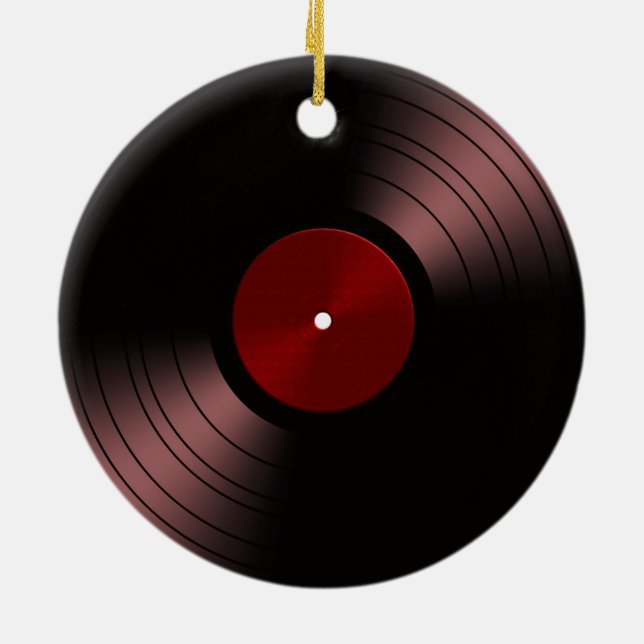 Adorno De Cerámica Álbum de disco de vinilo - disco retro 70s 45 (Atrás)