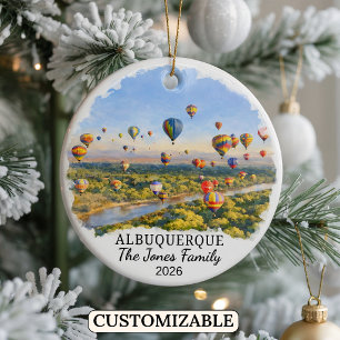 Adorno De Cerámica Albuquerque Personalizado, Nuevo México Personaliz
