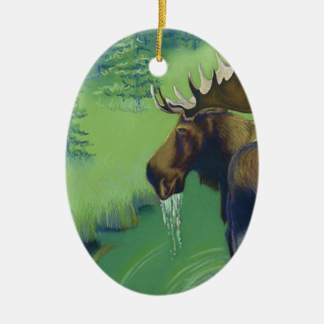 Adorno De Cerámica Alces (Frente)