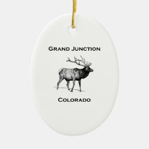Adorno De Cerámica Alces de Grand Junction Colorado