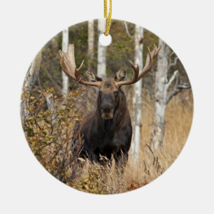 Adorno De Cerámica Alces impresionantes de Bull