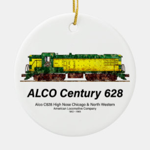 Adorno De Cerámica Alco C-628 alias Alco Century 628 Locomotora Diese