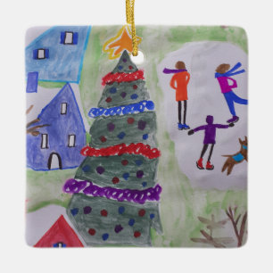 Adorno De Cerámica Aldea de los navidades