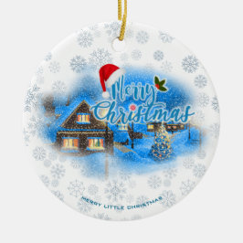 Adorno De Cerámica Aldea de los Navidades mágicos