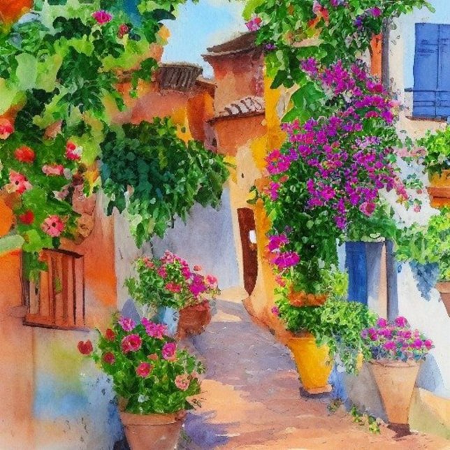 Adorno De Cerámica Aldea italiana (Subido por el creador)