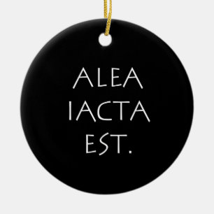Adorno De Cerámica Alea Iacta Est