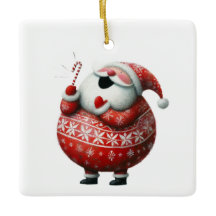 Alegre Papá Noel festivo navideño