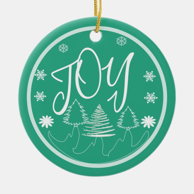 Adorno De Cerámica Alegría (Frente)