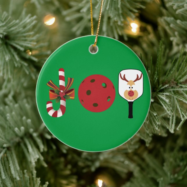 Adorno De Cerámica Alegría de los Navidades del baloncesto, caña de c (Árbol)