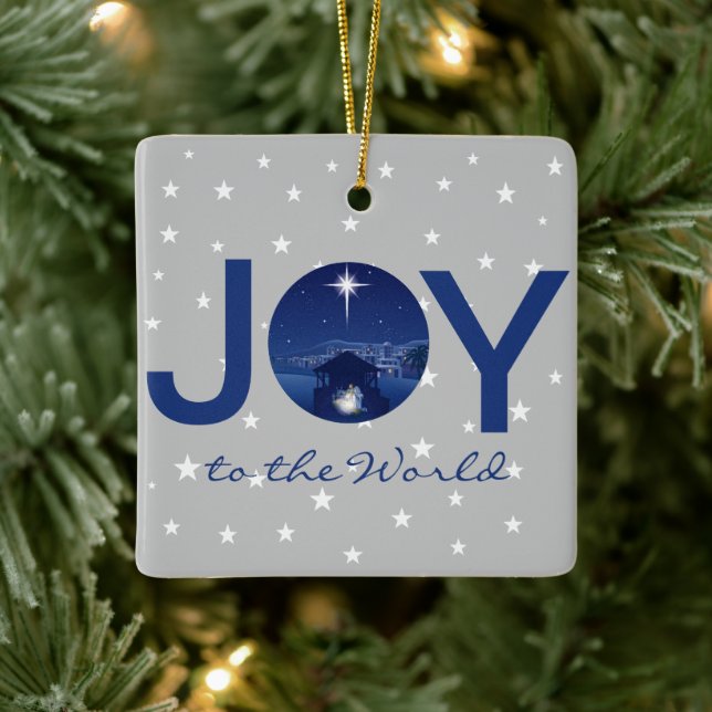 Adorno De Cerámica Alegría por la natividad mundial (Árbol)