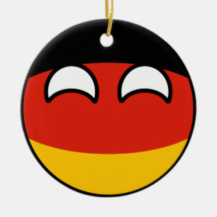 Adorno De Cerámica Alemania Geeky que tiende divertida Countryball