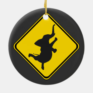Adorno De Cerámica Alerta: ¡Bailando Elefante Xing!