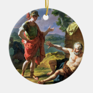 Adorno De Cerámica Alexander y Diógenes, 1818 (aceite en lona)