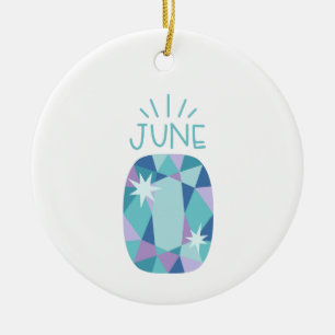 Adorno De Cerámica Alexandrie Birthstone