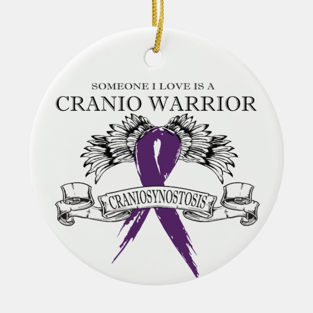 Adorno De Cerámica Alguien a quien amo tiene a Cranio (Frente)