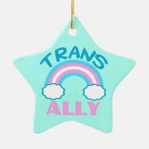 Adorno De Cerámica Aliado transgénero