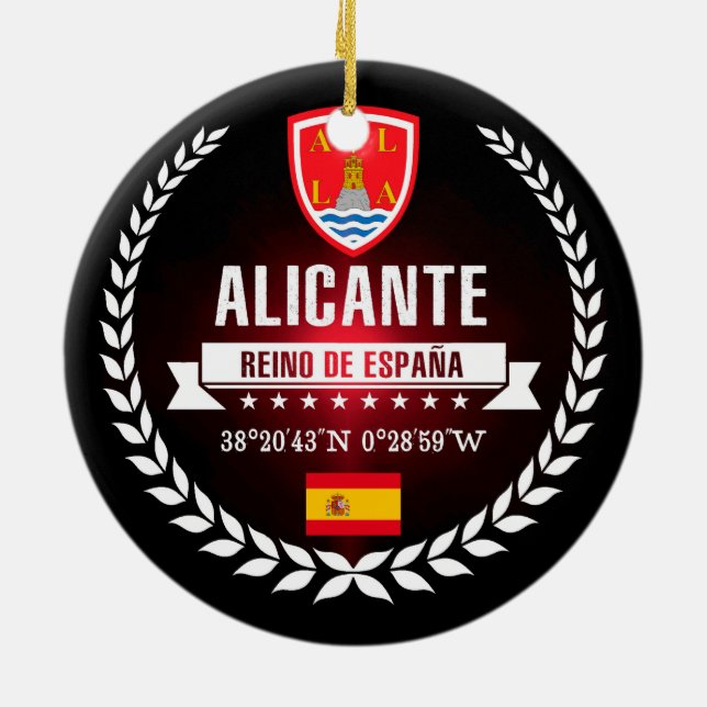 Adorno De Cerámica Alicante (Atrás)