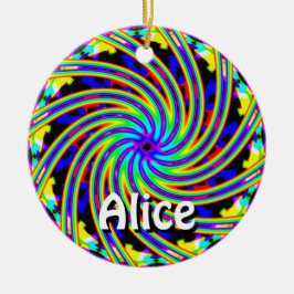 Adorno De Cerámica Alice (cambia las palabras)