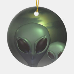 Adorno De Cerámica Alien grays