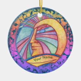 Adorno De Cerámica Alien Spaceman Ornament